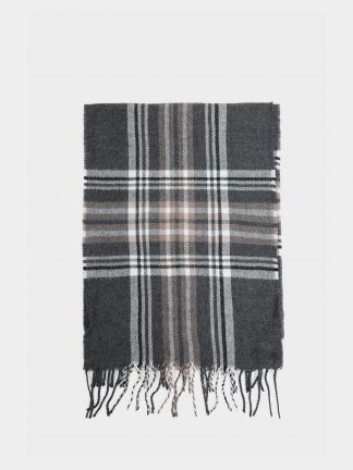 شال مردانه خاکستری تیره دفکتو تصویر ۱