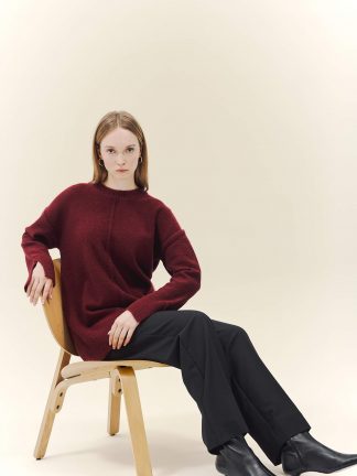 تونیک زنانه زرشکی دفکتو تصویر ۱