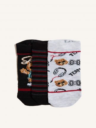 جوراب پسرانه چند رنگ دفکتو تصویر ۱