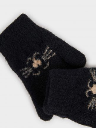 دستکش دخترانه مشکی دفکتو تصویر ۱