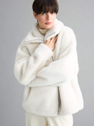 پالتو زنانه بژ دفکتو تصویر ۱