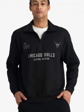 سویشرت مردانه مشکی دفکتو تصویر ۱