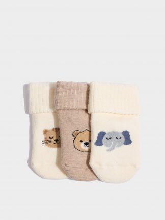 جوراب نوزاد پسر چند رنگ دفکتو تصویر ۱