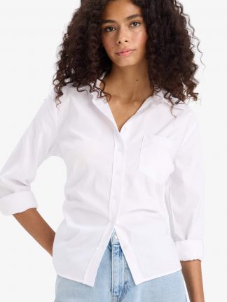 شومیز زنانه سفید دفکتو تصویر ۱