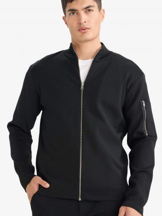 سویشرت مردانه مشکی دفکتو تصویر ۱