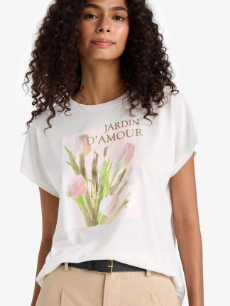 تیشرت زنانه بژ دفکتو تصویر ۱