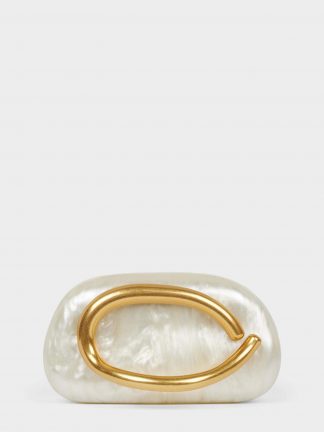 کیف زنانه سفید دفکتو تصویر ۱