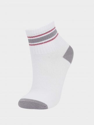 جوراب دخترانه سفید دفکتو تصویر ۱