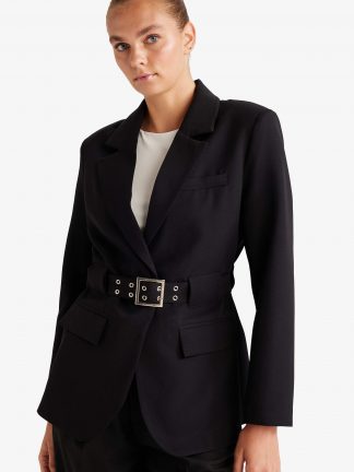 کت زنانه مشکی دفکتو تصویر ۱