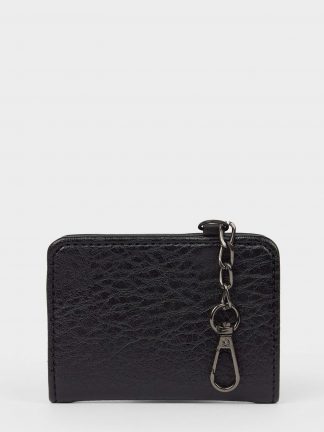 کیف پول و کارت مردانه مشکی دفکتو تصویر ۱