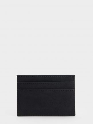 کیف پول و کارت مردانه مشکی دفکتو تصویر ۱