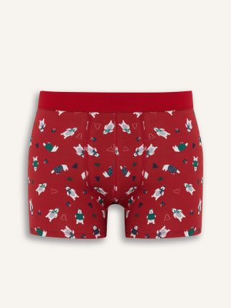 شورت مردانه قرمز دفکتو تصویر ۱