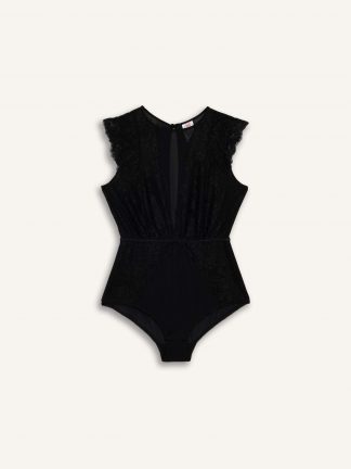 بادی زنانه مشکی دفکتو تصویر ۱