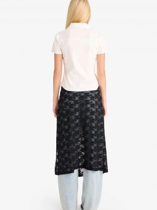 دامن زنانه مشکی دفکتو تصویر ۱