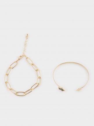 دستبند و النگو زنانه مشکی دفکتو تصویر ۱