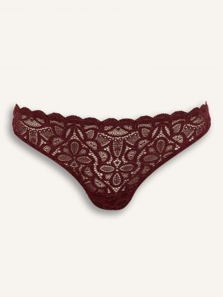 شورت زنانه زرشکی دفکتو تصویر ۱