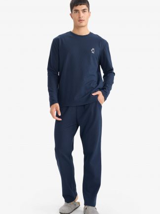 لباس راحتی مردانه سرمه ای دفکتو تصویر ۱