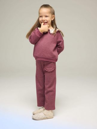 شلوار نوزاد دختر زرشکی دفکتو تصویر ۱