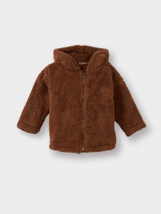 ژاکت نوزاد پسر قهوه ای دفکتو تصویر ۱