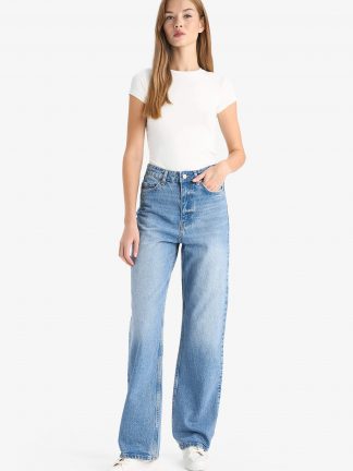 شلوار جین راسته زنانه دفکتو