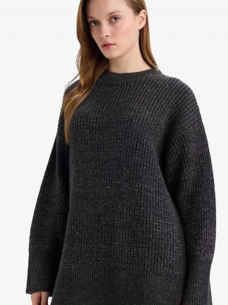 تونیک زنانه خاکستری تیره دفکتو تصویر ۱