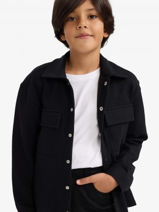 پیراهن پسرانه مشکی دفکتو تصویر ۱