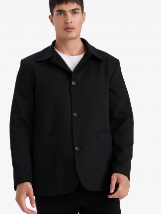 کت مردانه مشکی دفکتو تصویر ۱