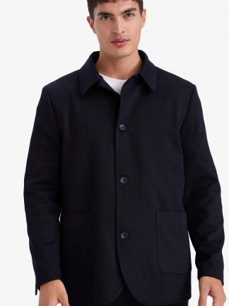 کت مردانه سرمه ای دفکتو تصویر ۱