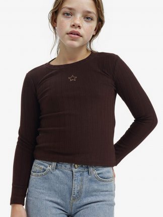 تی شرت دخترانه قهوه ای دفکتو تصویر ۱