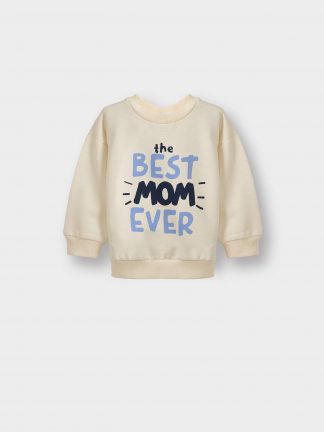 سویشرت نوزاد پسر بژ دفکتو تصویر ۱