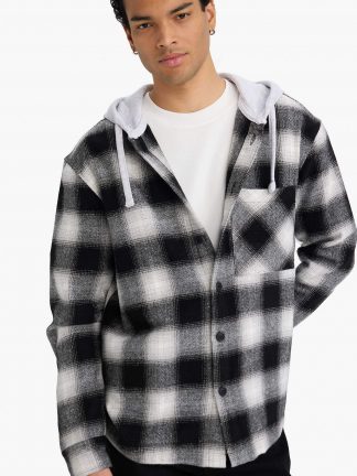 پیراهن مردانه مشکی دفکتو تصویر ۱