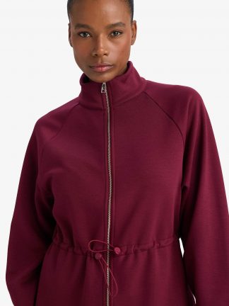 سویشرت زنانه زرشکی دفکتو تصویر ۱