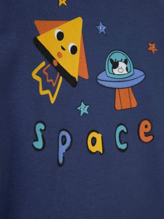 ست لباس نوزاد پسر سرمه ای دفکتو تصویر ۱