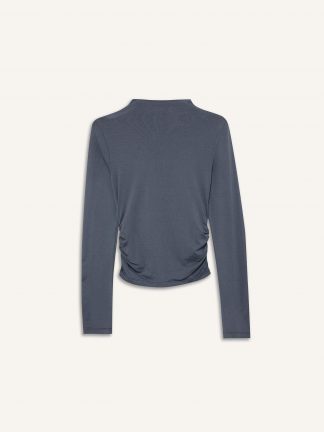 تیشرت زنانه خاکستری تیره دفکتو تصویر ۱