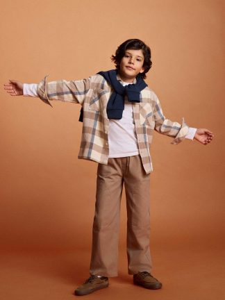 لباس پسرانه بژ دفکتو تصویر ۱