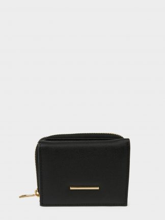 کیف پول زنانه مشکی دفکتو تصویر ۱