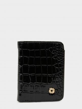 کیف پول زنانه مشکی دفکتو تصویر ۱