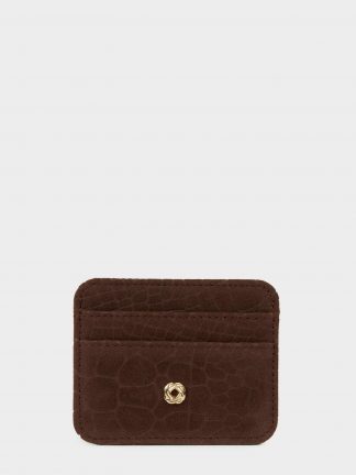 کیف پول و کارت زنانه قهوه ای دفکتو تصویر ۱