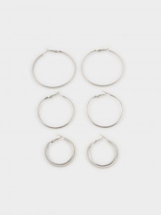 گوشواره زنانه نقره ای دفکتو تصویر ۱