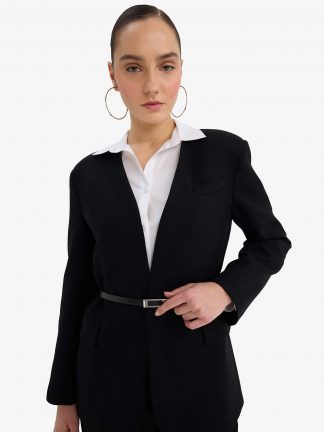 کت زنانه مشکی دفکتو تصویر ۱