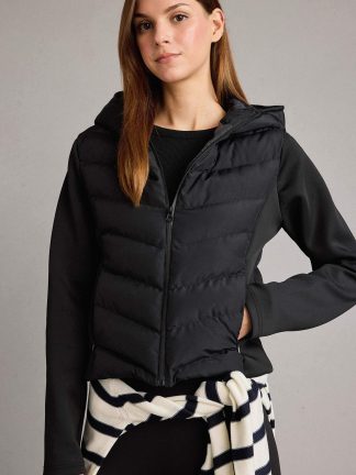 کاپشن زنانه مشکی دفکتو تصویر ۱