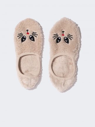 دمپایی روفرشی زنانه بژ دفکتو