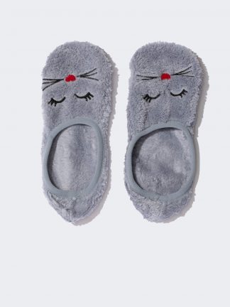 دمپایی روفرشی زنانه خاکستری دفکتو