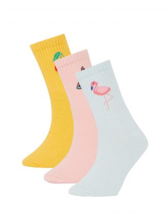 جوراب دخترانه چند رنگ دفکتو تصویر ۱