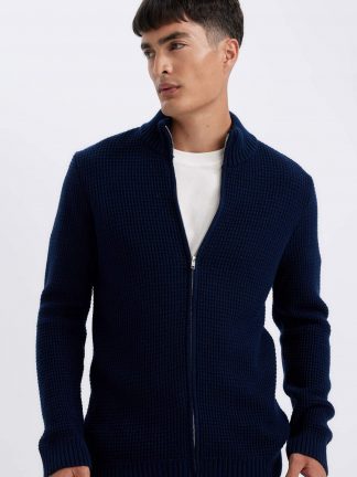 ژاکت مردانه سرمه ای دفکتو تصویر ۱