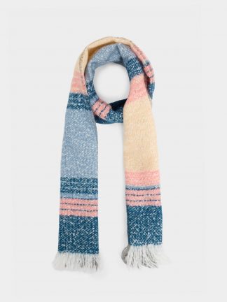 شال بافت زنانه چند رنگ دفکتو تصویر ۱