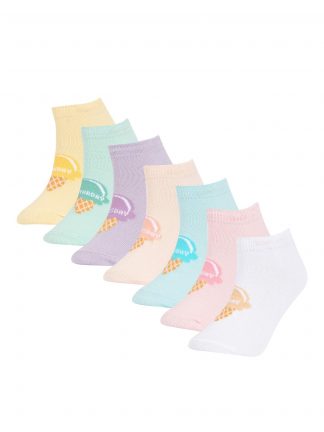 جوراب دخترانه چند رنگ دفکتو تصویر ۱