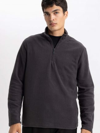 سویشرت مردانه خاکستری تیره دفکتو