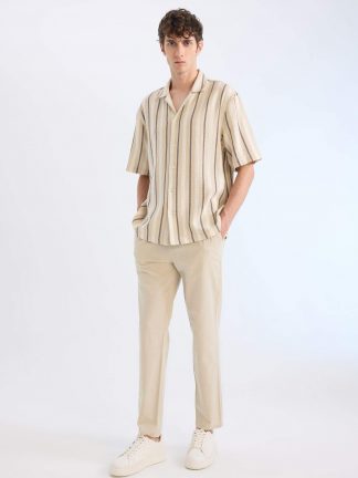 شلوار جاگر مردانه بژ دفکتو تصویر ۱