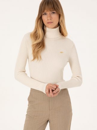 پلیور زنانه کرم یو اس پولو